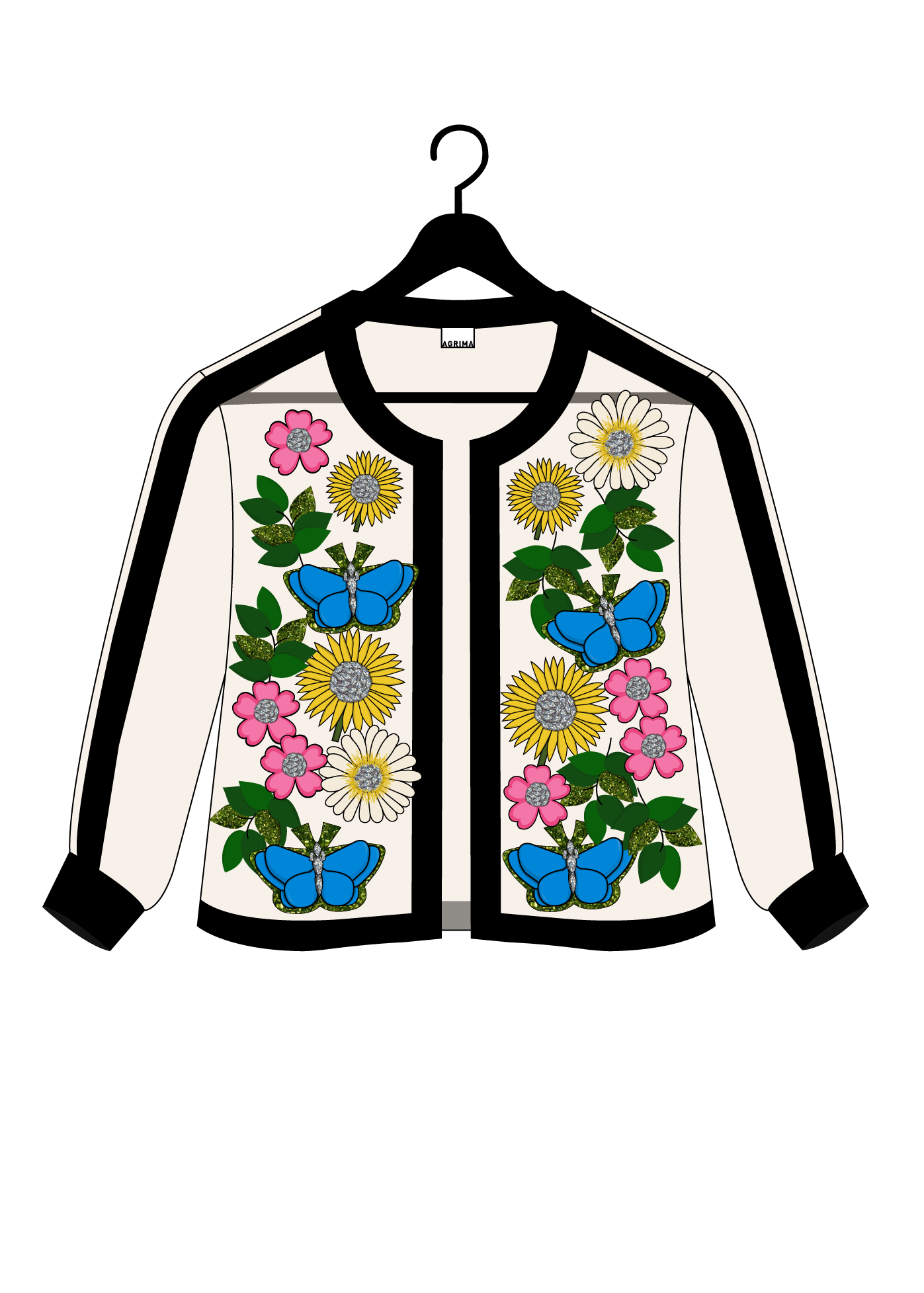 THE 'FLOWER POWER' SHEER JACKET