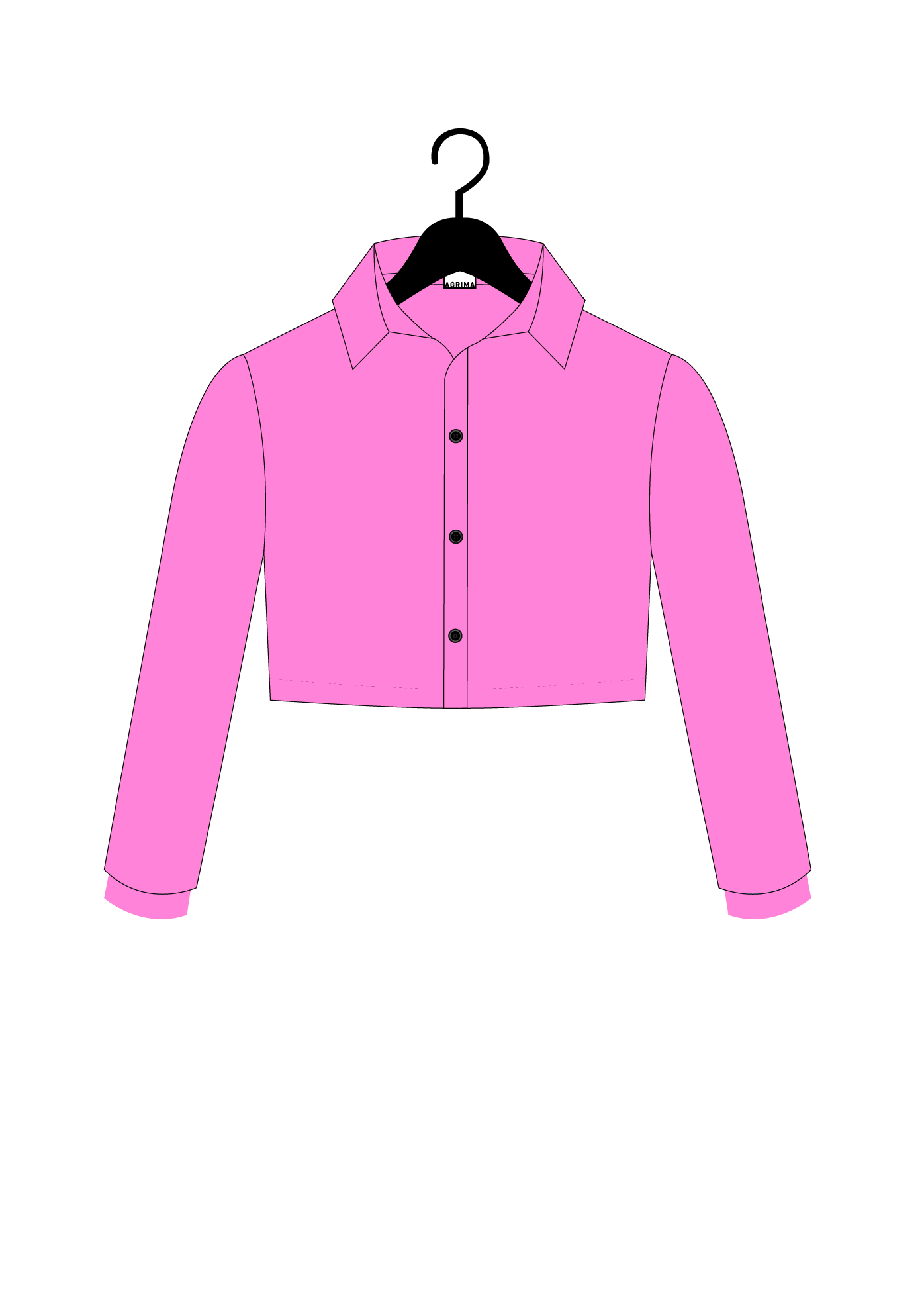 THE 'BARBIE' CROPPED SHIRT